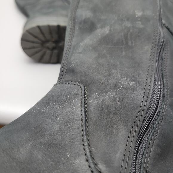 Clarks Marana Trudy Womens Knee High Boot Leather Size 9 Side Zip Stretch Calf - Picture 11 of 15